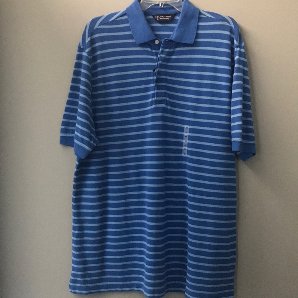 Roundtree & Yorke stripes polo shirt - Med